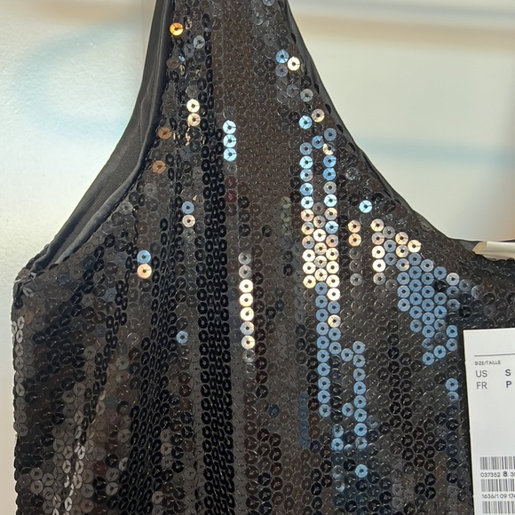 Brand New H&M black Sequin Tank Top - Picture 4 of 4